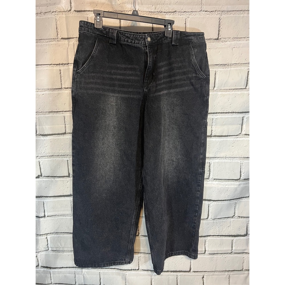 WOJO Streetwear Sunfaded XL (38x29) Black Denim